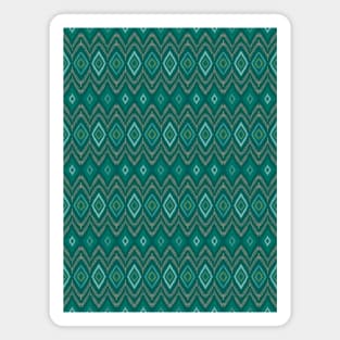 Green Aztec Pattern Magnet